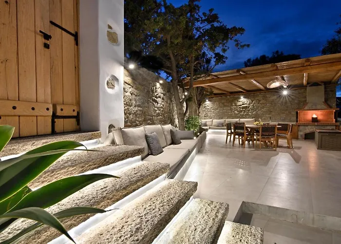 Mykonos Heaven - Sea View & Outdoor Hot Tub Villa Mykonos Town