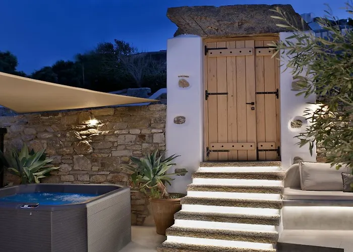 Mykonos Heaven - Sea View & Outdoor Hot Tub Villa Mykonos Town