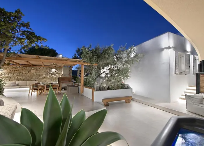 Mykonos Heaven - Sea View & Outdoor Hot Tub