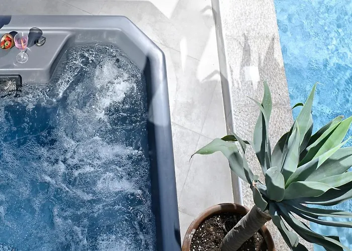 Mykonos Heaven - Sea View & Outdoor Hot Tub 别墅