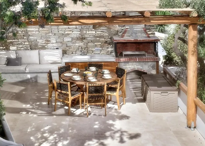 Mykonos Heaven - Sea View & Outdoor Hot Tub 别墅